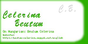 celerina beutum business card